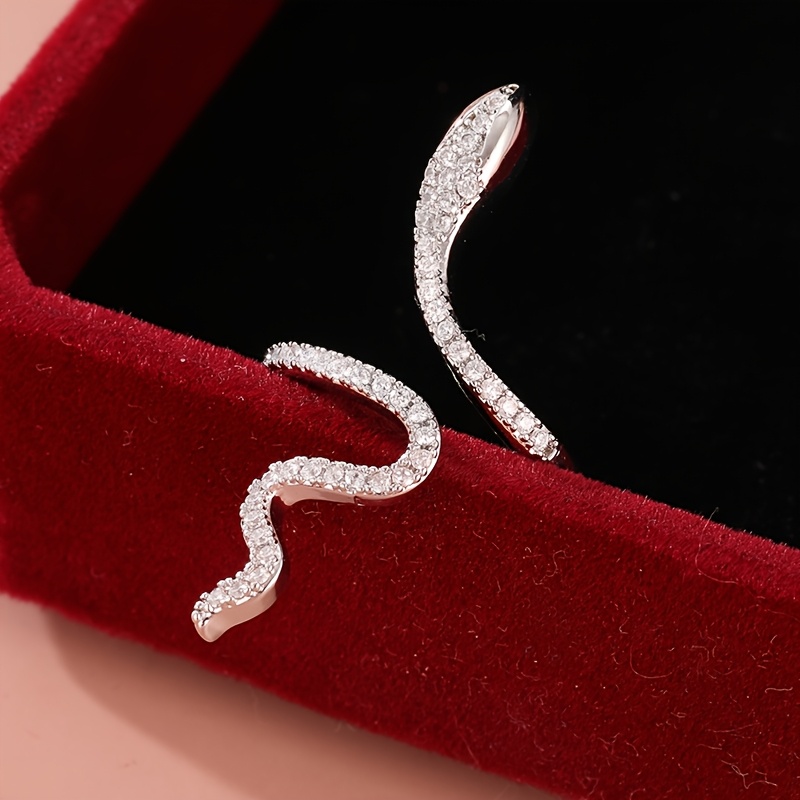 Vintage Snake Open Ring Gold Plated Women's Jewelry